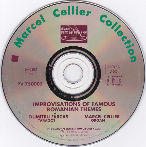Dumitru Farcas*, Marcel Cellier : Taragot Et Orgue (CD, Comp)