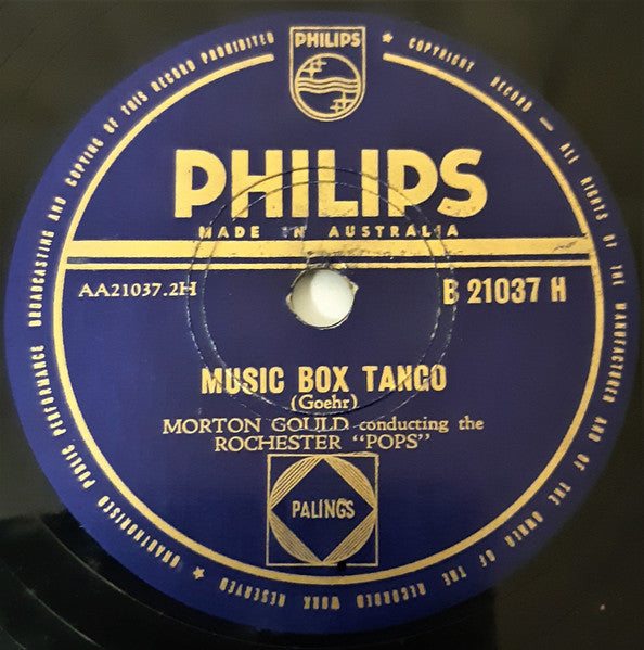 Morton Gould Conducting The Eastman-Rochester Orchestra : Wedding Dance (Freilachs) / Music Box Tango (Shellac, 10")