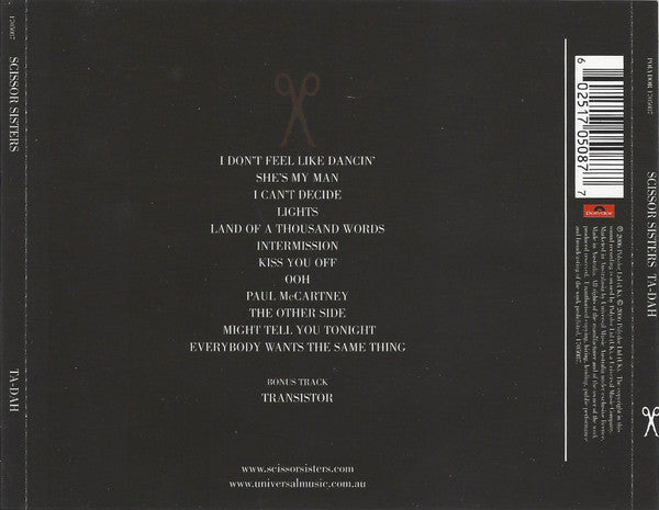 Scissor Sisters : Ta-Dah (CD, Album, S/Edition)