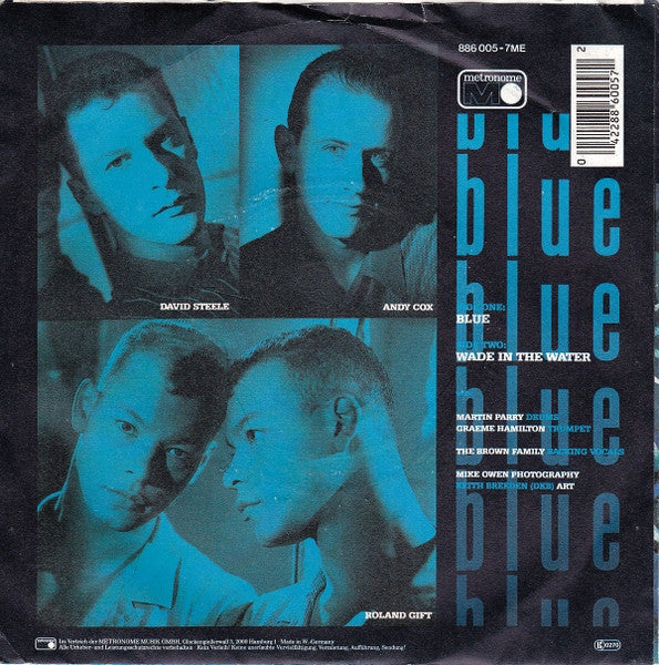 Fine Young Cannibals : Blue (7", Single)