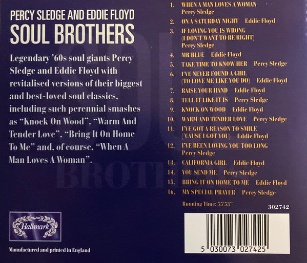 Percy Sledge, Eddie Floyd : Soul Brothers (CD, Comp)