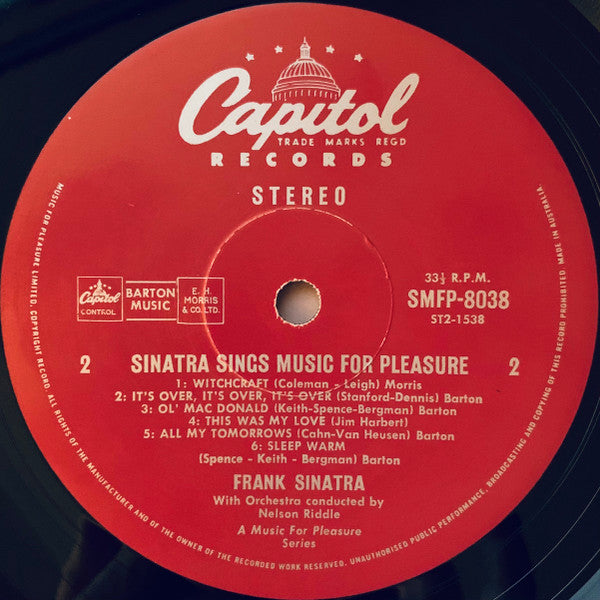 Frank Sinatra : Sinatra Sings Music For Pleasure (LP, Comp, RE)