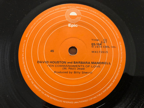 David Houston And Barbara Mandrell : Try A Little Harder (7")