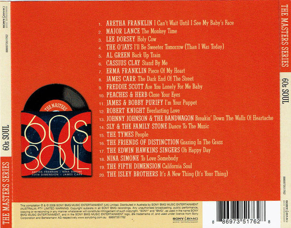 Various : The Masters: 60s Soul (CD, Comp)