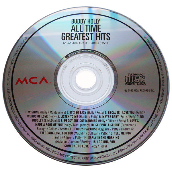 Buddy Holly : All Time Greatest Hits (2xCD, Comp)