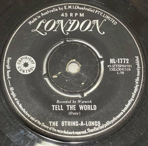 The String-A-Longs : Wheels (7", Single, Mono, Pun)