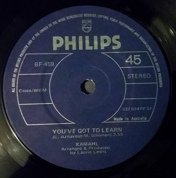 Kamahl : You've Got To Learn (7", Single)