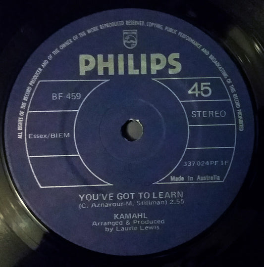 Kamahl : You've Got To Learn (7", Single)
