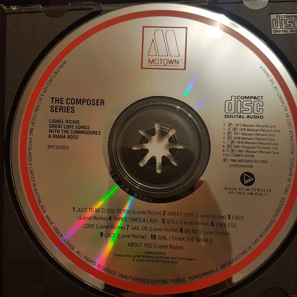 Lionel Richie : The Composer - Great Love Songs With The Commodores & Diana Ross (CD, Comp, RE)