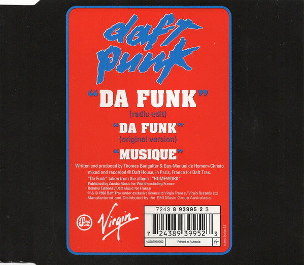 Daft Punk : Da Funk (CD, Single)