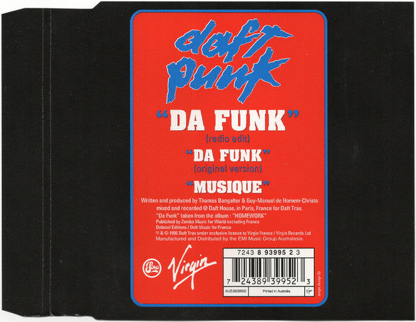 Daft Punk : Da Funk (CD, Single)