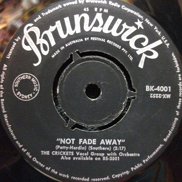 The Crickets (2) : Oh, Boy! / Not Fade Away (7", Single, 3 p)