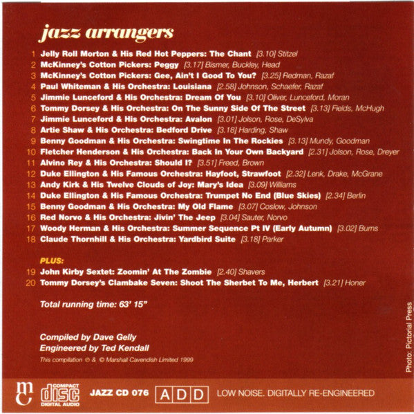 Various : Jazz Arrangers (CD, Comp)