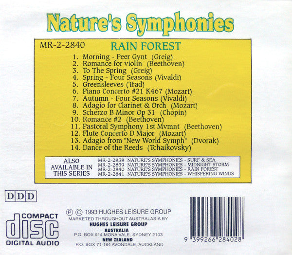 Unknown Artist : Nature's Symphonies - Rain Forest (CD, Album)