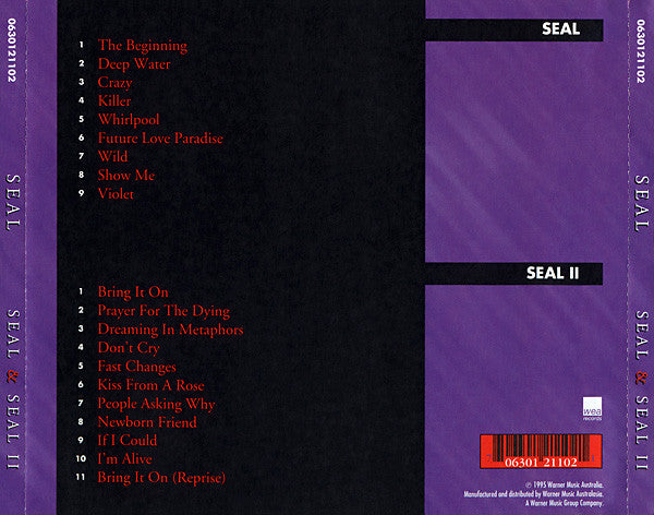 Seal : Seal & Seal II (CD, Album, RE + CD, Album, RE + Comp)