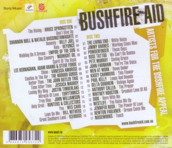 Various : Bushfire Aid (Artists For The Bushfire Appeal) (2xCD, Comp)