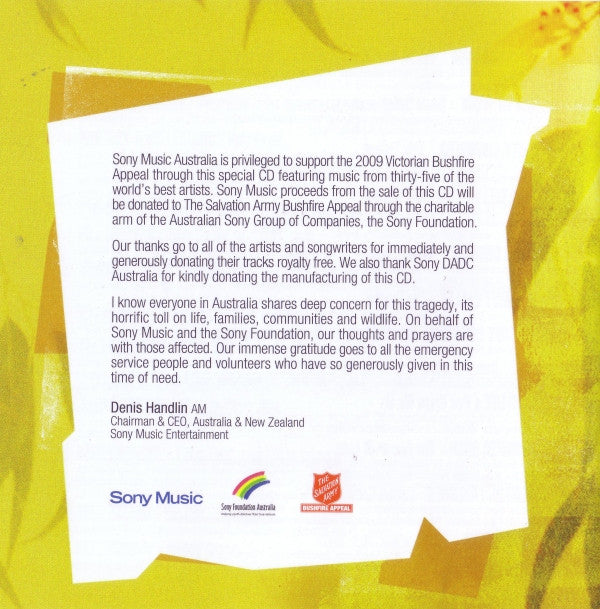 Various : Bushfire Aid (Artists For The Bushfire Appeal) (2xCD, Comp)