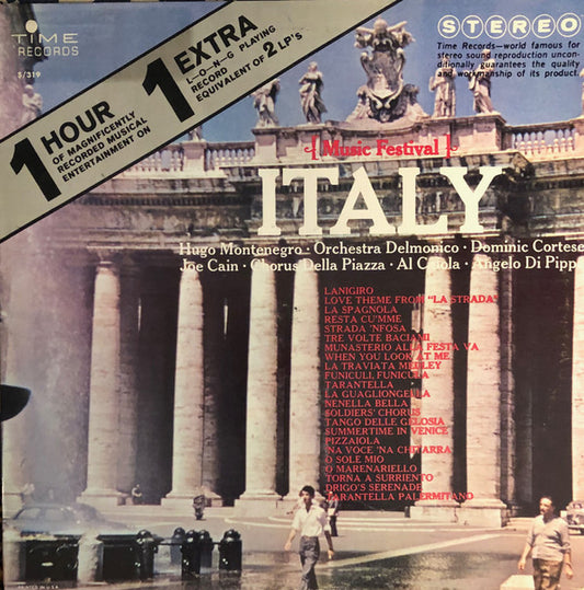 Hugo Montenegro · Orchestra Delmonico · Dominic Cortese, Joe Cain · Chorus Della Piazza · Al Caiola · Angelo Di Pippo : Music Festival: Italy (LP)