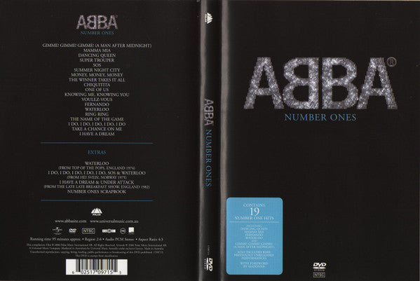 ABBA : Number Ones (DVD-V, Comp, NTSC, Reg)