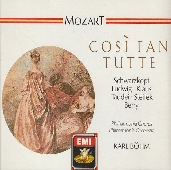 Mozart* – Schwarzkopf* • Ludwig* • Kraus* • Taddei* • Steffek* • Berry* / Philharmonia Chorus, Philharmonia Orchestra / Karl Böhm : Così Fan Tutte (3xCD, Album, RE, RM)