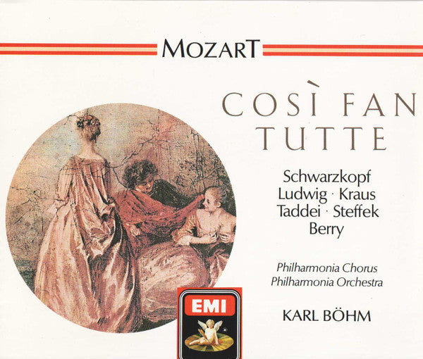 Mozart* – Schwarzkopf* • Ludwig* • Kraus* • Taddei* • Steffek* • Berry* / Philharmonia Chorus, Philharmonia Orchestra / Karl Böhm : Così Fan Tutte (3xCD, Album, RE, RM)