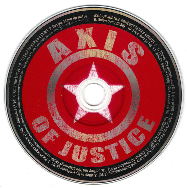 Various : Axis Of Justice: Concert Series - Volume 1 (CD, Comp + DVD-V, PAL)