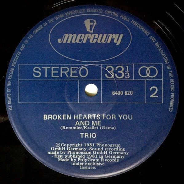 Trio : Da Da Da I Don't Love You You Don't Love Me Aha Aha Aha (12", Maxi)