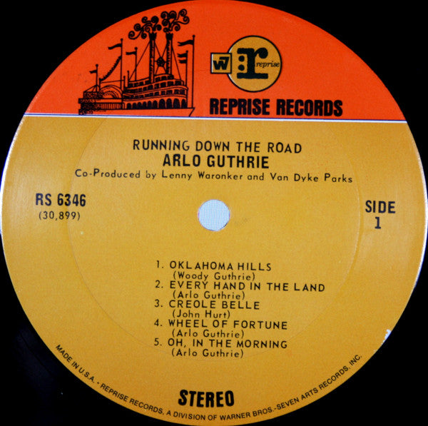 Arlo Guthrie : Running Down The Road (LP, Album, Ter)