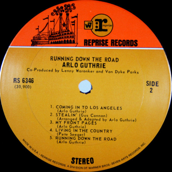 Arlo Guthrie : Running Down The Road (LP, Album, Ter)