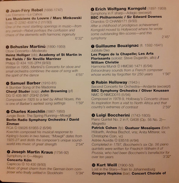 Various : Gramophone Awards G94 Discoveries (CD, Comp, Smplr)