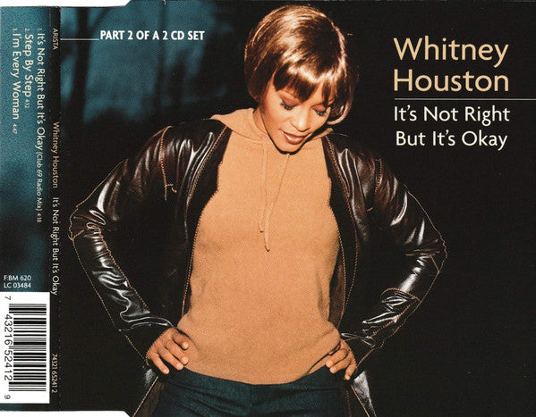 Whitney Houston : It's Not Right But It's Okay (CD, Single, CD2)