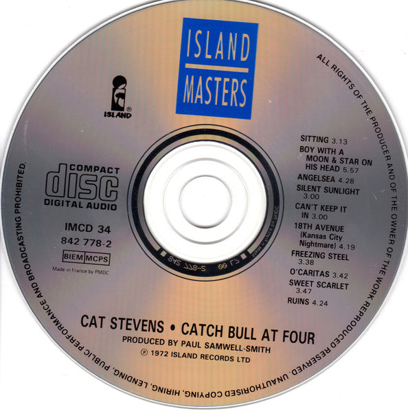 Cat Stevens : Catch Bull At Four (CD, Album, RE)