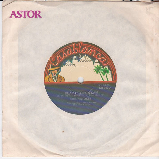 Simon Stokes (2) : Play It Again Sam (7", Single)