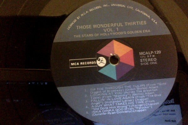 Various : Those Wonderful Thirties Vol. 1, The Stars Of Hollywood's Golden Era (2xLP, Comp)