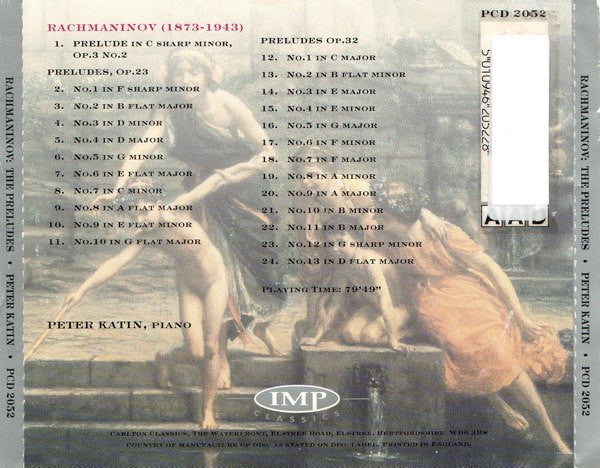 Rachmaninov* - Peter Katin : 24 Preludes (CD)