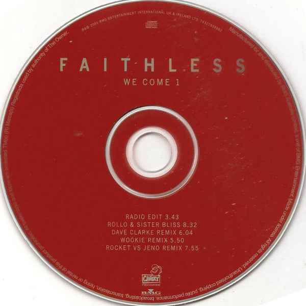Faithless : We Come 1 (CD, Single)