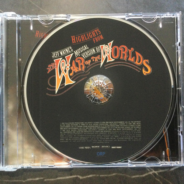 Jeff Wayne : Highlights From Jeff Wayne's Musical Version Of The War Of The Worlds (CD, Album, RE, RM)