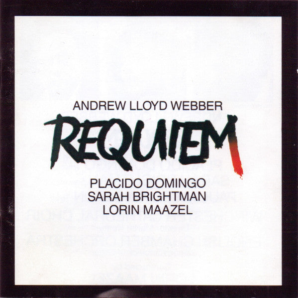 Andrew Lloyd Webber - Placido Domingo, Sarah Brightman, Lorin Maazel : Requiem (CD, Album, RE)