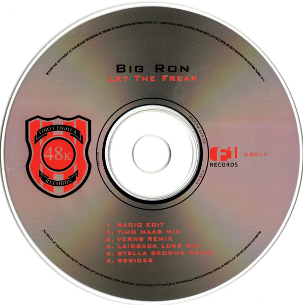 Big Ron : Let The Freak (CD, Single)