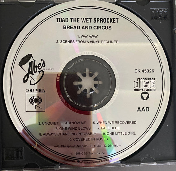 Toad The Wet Sprocket : Bread And Circus (CD, Album, Pit)