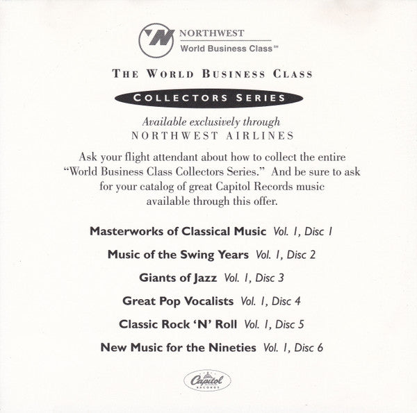 Various : Masterworks Of Classical Music (Volume 1, Disc 1) (CD, Comp, Promo)