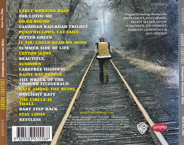 Gordon Lightfoot : Complete Greatest Hits (CD, Comp, RM)