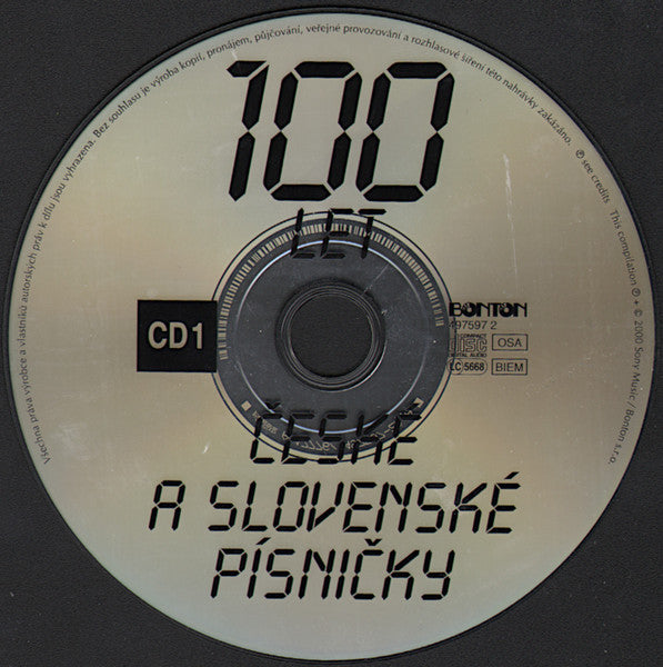 Various : 100 Let České A Slovenské Písničky (2xCD, Comp, RM)