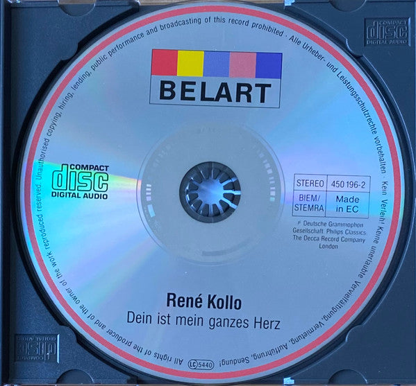 René Kollo : Dein Ist Mein Ganzes Herz (CD, Comp)