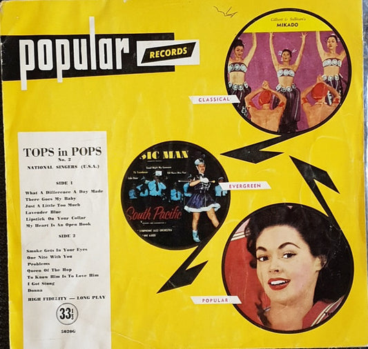 National Singers : Tops In Pops No. 2 (LP, Club)
