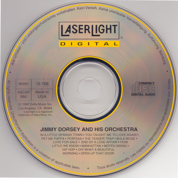 Jimmy Dorsey & His Orchestra* : Perfidia (CD, Comp, Mono)