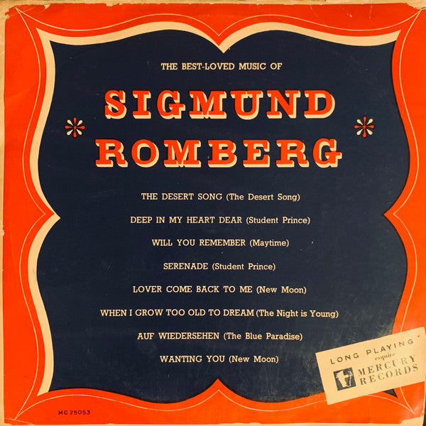 Sigmund Romberg : The Best-Loved Music Of Sigmund Romberg (10", Comp, Mono)