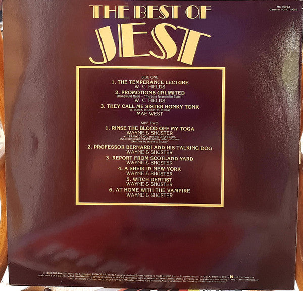 Various : The Best Of Jest (LP, Comp)