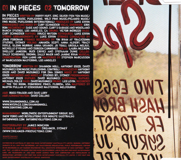 Shannon Noll : In Pieces (CD, Single)