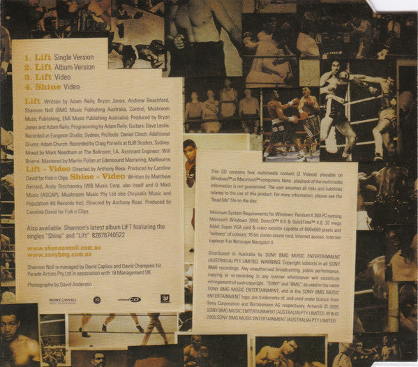 Shannon Noll : Lift (CD, Single, Enh)